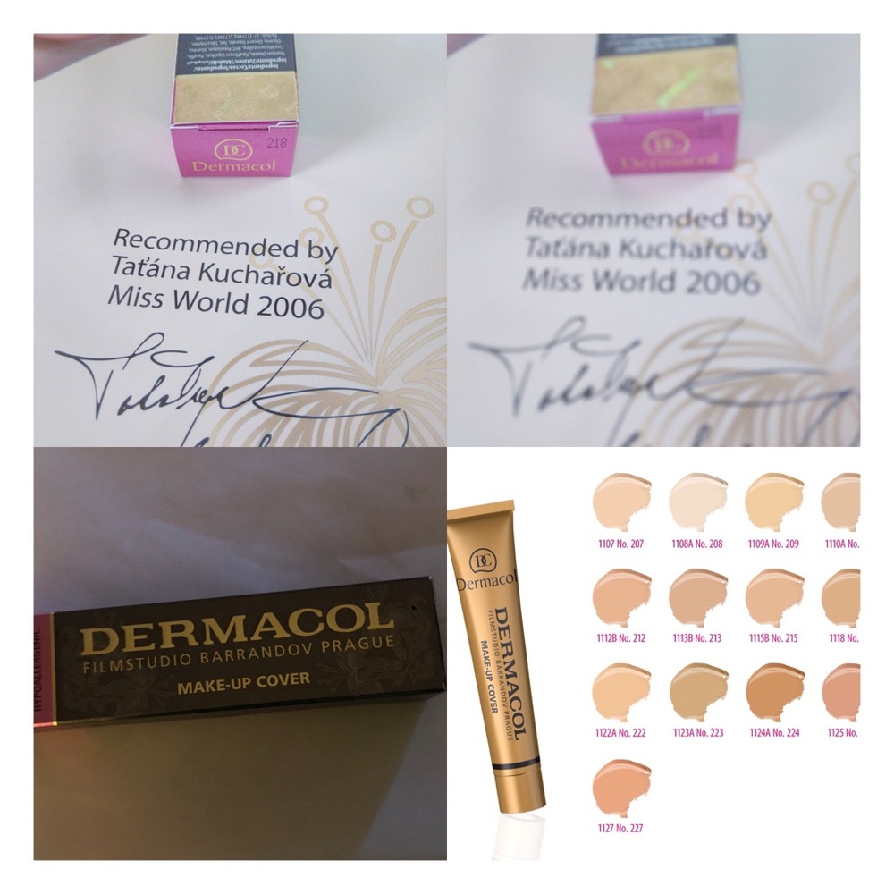 Dermacol makeup cover full size 3 pack. All shades